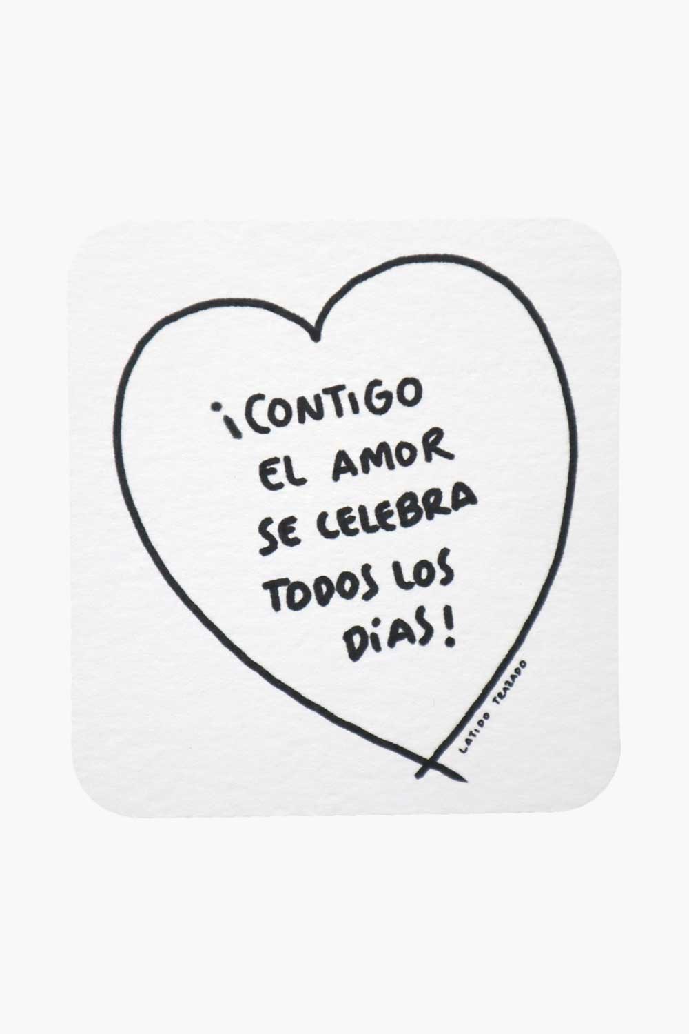 Tarjeta: Contigo el amor