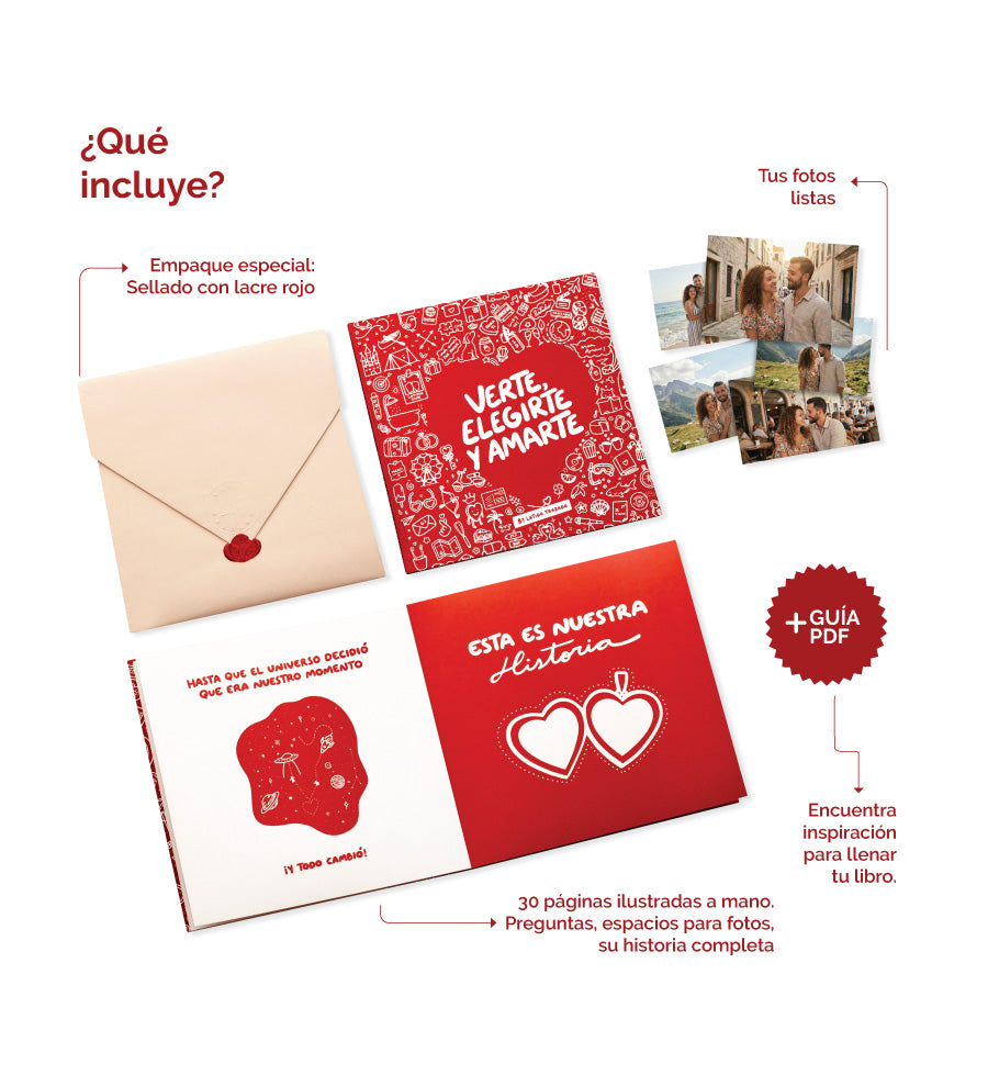 LIBRO-ÁLBUM: Verte, Elegirte y Amarte.