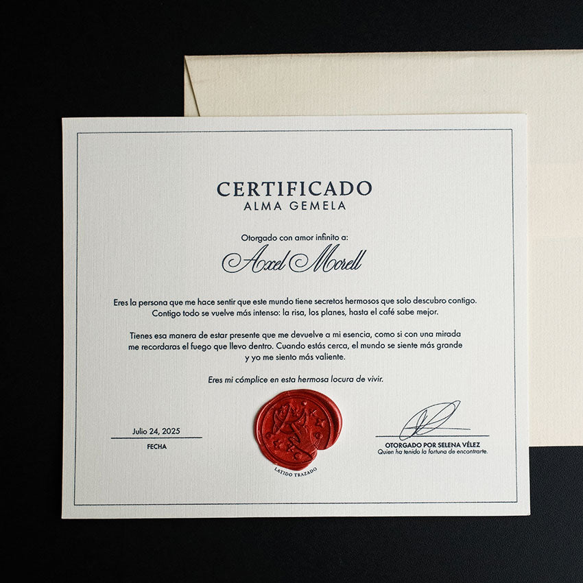 Certificado de amor (personalizado)