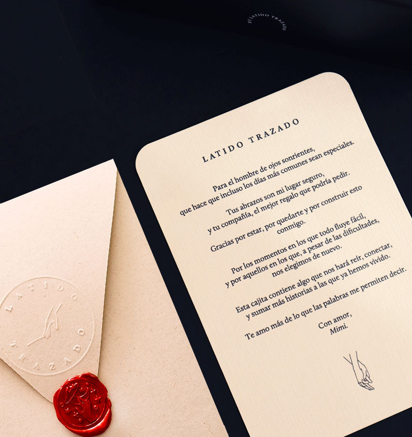 Carta antigua impresa (personalizada)