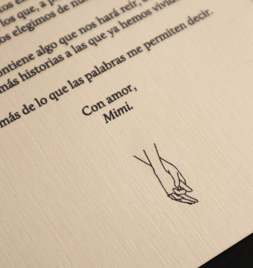 Carta antigua impresa (personalizada)